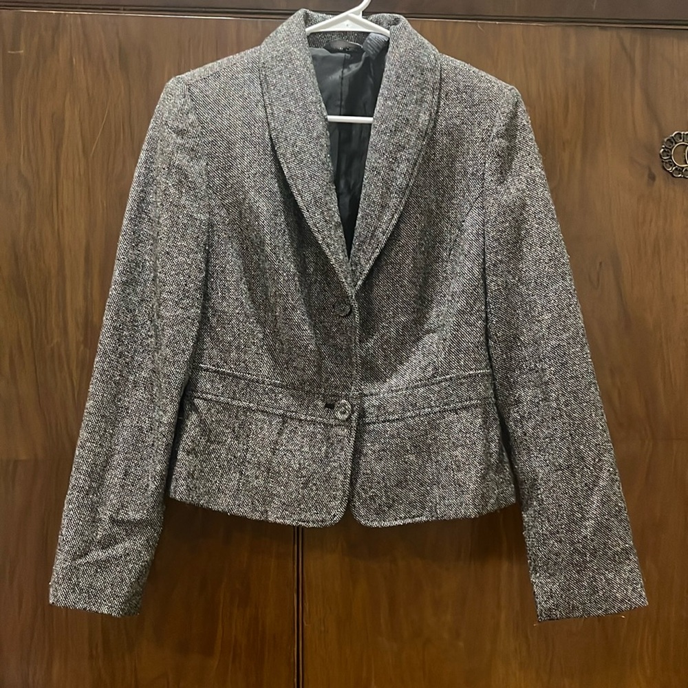 Black and white Blazer with pink sparkle